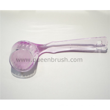 Custo Logo Pink Silicone Facial Brush Cepillo de limpieza de pelo de nylon